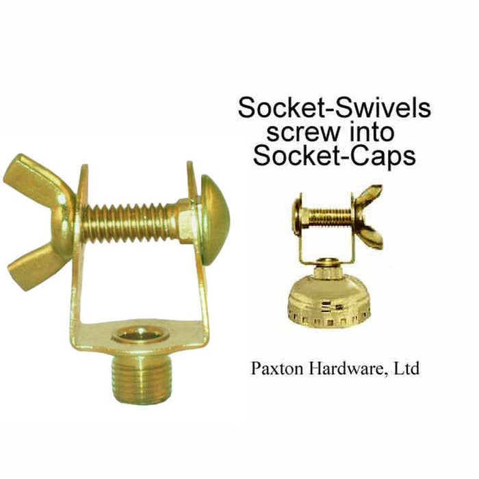 Wing nut Lamp Socket Swivel for Bridge Lamp - Paxton Hardware