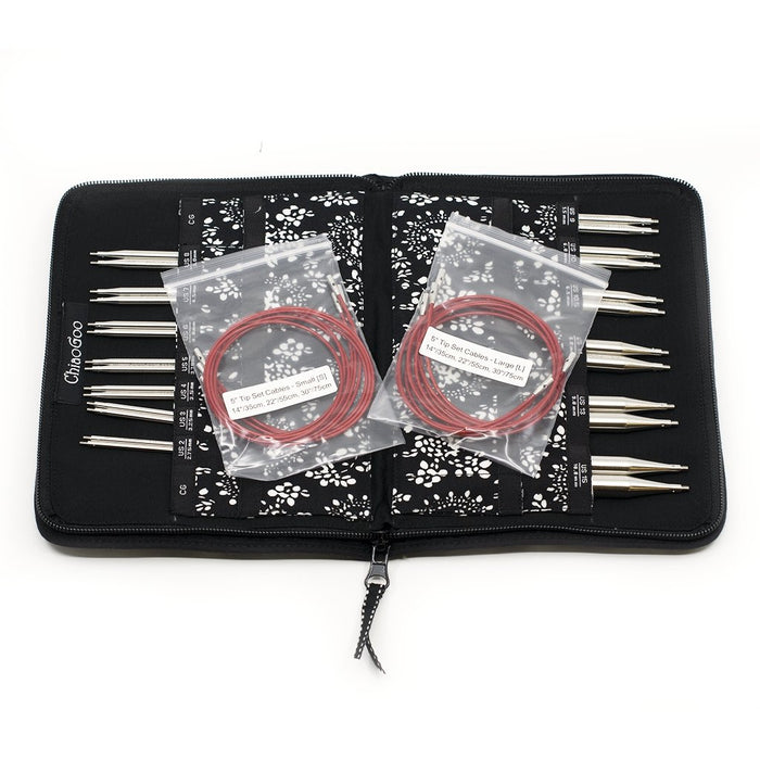 ChiaoGoo ChiaoGoo TWIST Red Lace Interchangeable 5" (13cm) Tip Sets -812208028393 | Knitting Needles at Michigan Fine Yarns
