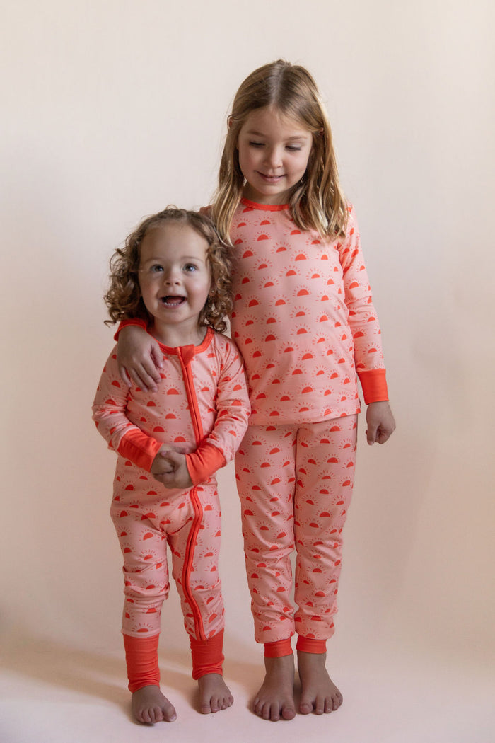 CORAL SUNSHINE | ZIPPER ONE PIECE