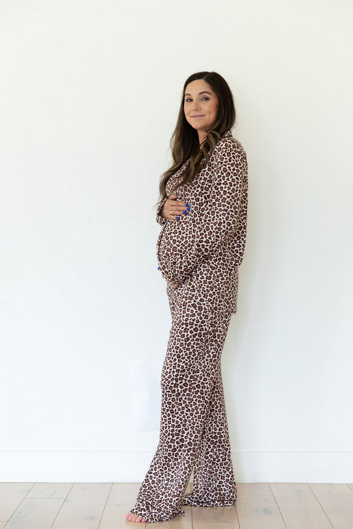 LEOPARD | WOMEN'S BUTTON UP LONG SLEEVE SET
