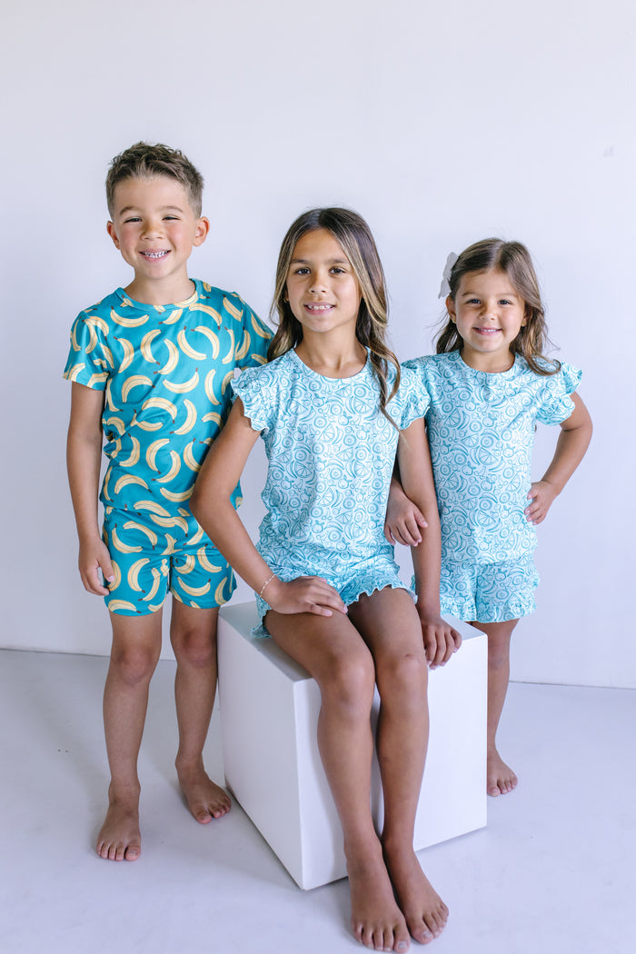 MIXED FRUITS | RUFFLE SHORT SET