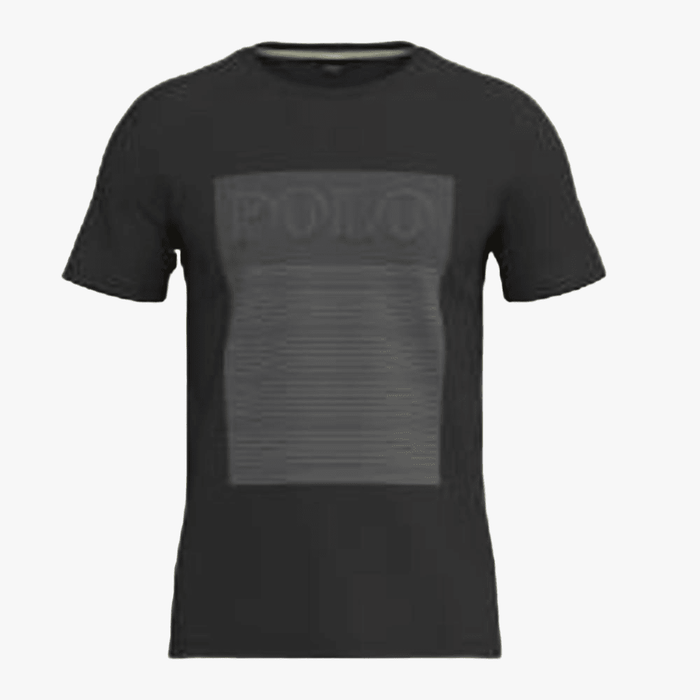 Polo Mens Graphic Logo Short Sleeve Tee Black | Polo