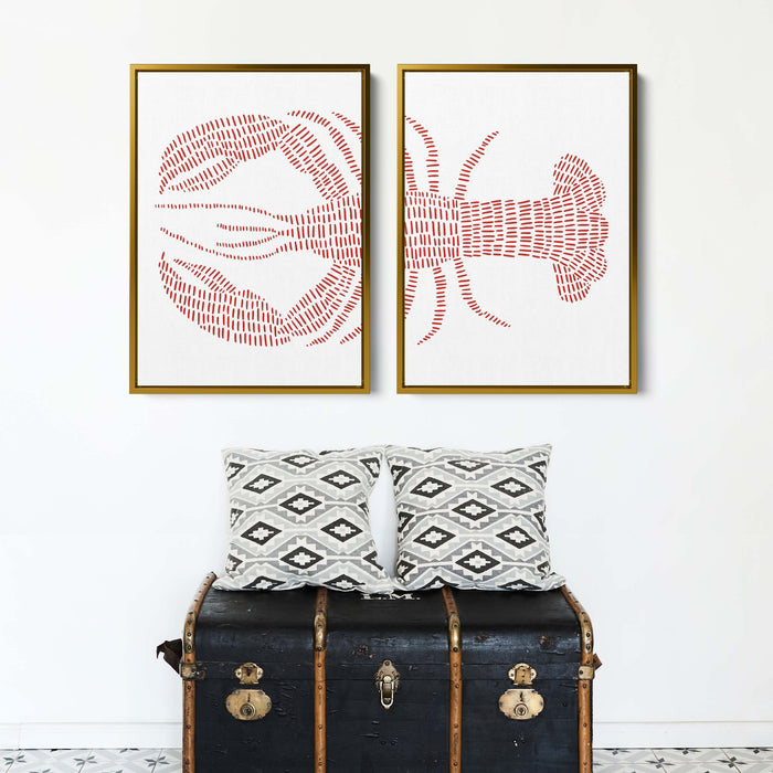 8"x10" / Canvas Set / Antique Gold