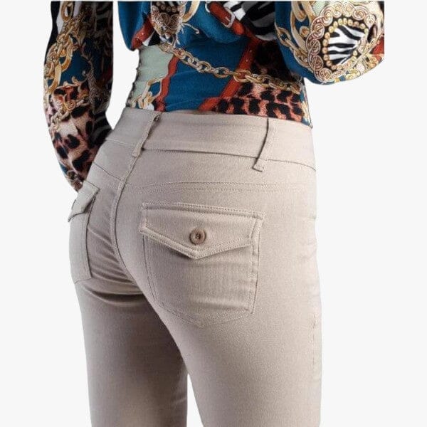 Sissy Boy Ladies Tony Mid Rise Bootleg Pants Stone | Sissy Boy