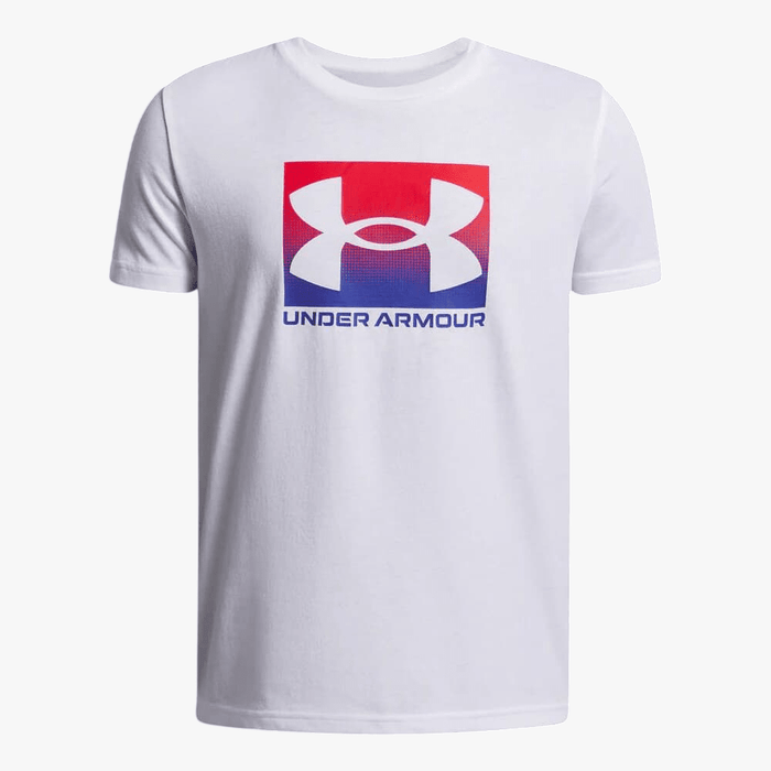 Under Armour Boys Boxed Sport Update Short Sleeve Tee 100 White | Under Armour