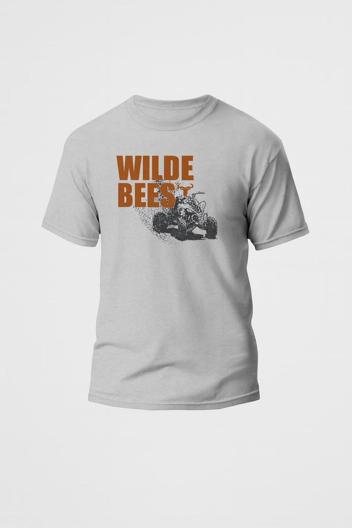 Wildebees Mens Quad Adventure Tee Grey Mel | Wildebees