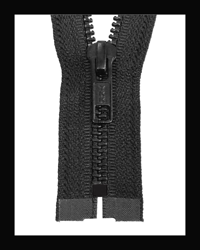 Information related to zippers, thread, and sewing.