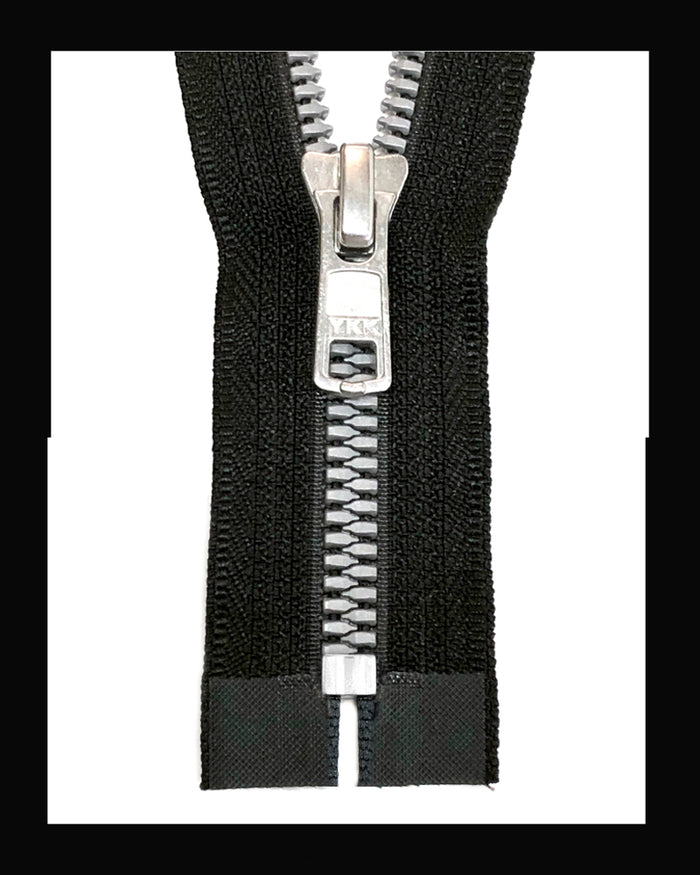 YKK #5 Closed Metaluxe® Nickel Molded Zipper (4"~34")