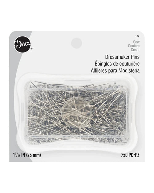 1-1/16" Dressmaker Pins - Nickel 750pc