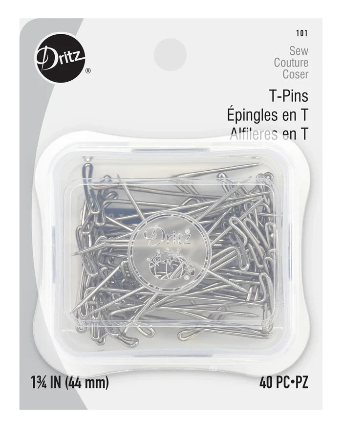 1-3/4" T-Pins - Nickel 40pc