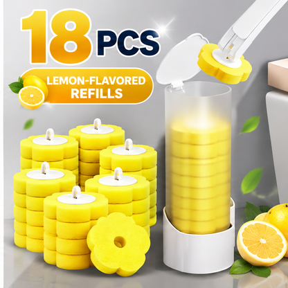 Disposable Toilet Brush with Holder & Refills – Hygienic Deep Cleaning