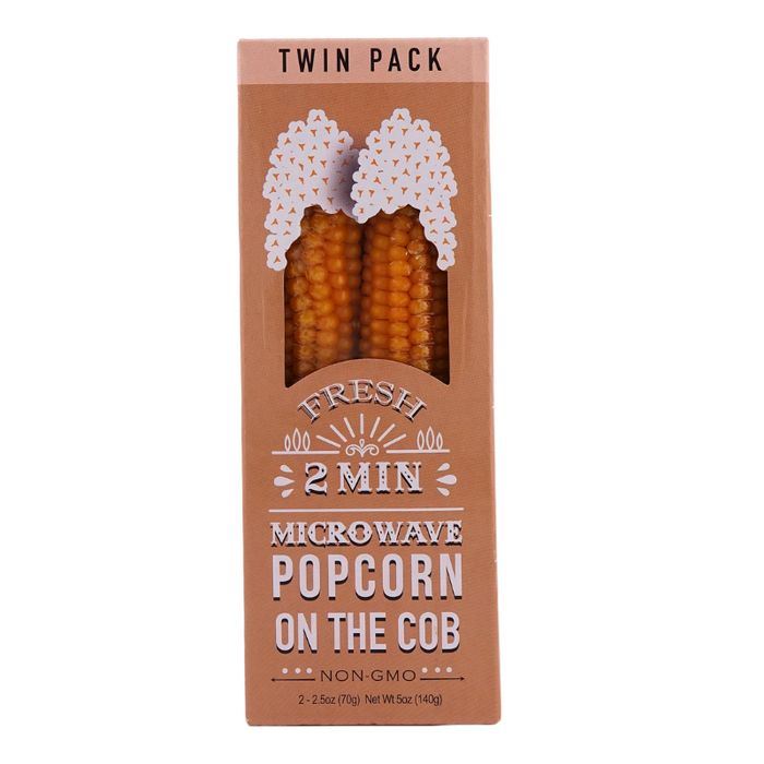 2 Minute Microwave Popcorn Cob Twin Pack