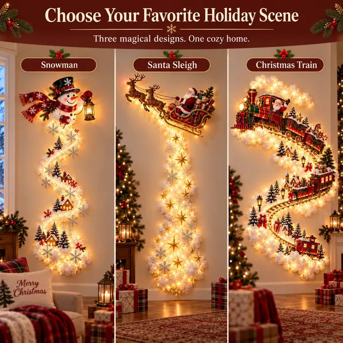 Pre-sale 🎅 Christmas Early Discount 49% Off 🎁 ✨ Christmas Magic Trail Wall Light - A Little Christmas Magic, Right on Your Wall