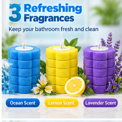 Disposable Toilet Brush with Holder & Refills – Hygienic Deep Cleaning