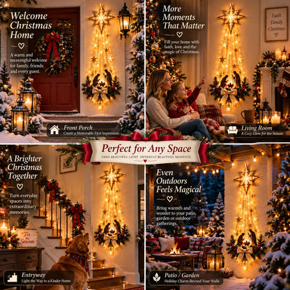 Pre-sale 🎅 Christmas Early Discount 49% Off ✨✝️ Bethlehem Star of Faith™ – Lighted Nativity Wall Decor