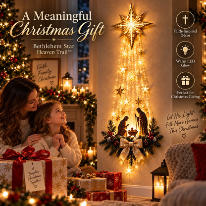 Pre-sale 🎅 Christmas Early Discount 49% Off ✨✝️ Bethlehem Star of Faith™ – Lighted Nativity Wall Decor