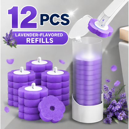 Disposable Toilet Brush with Holder & Refills – Hygienic Deep Cleaning