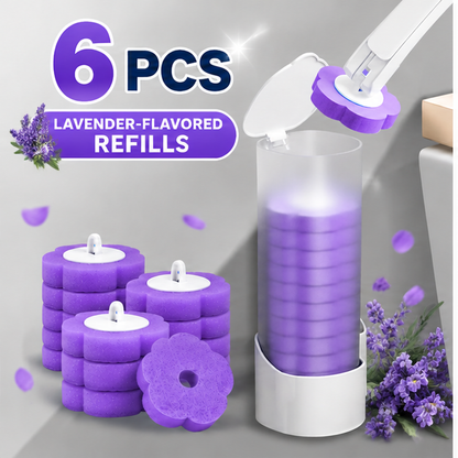 Disposable Toilet Brush with Holder & Refills – Hygienic Deep Cleaning