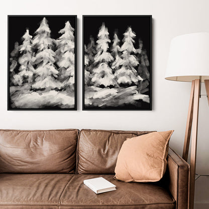 8"x10" / Canvas Set / Black