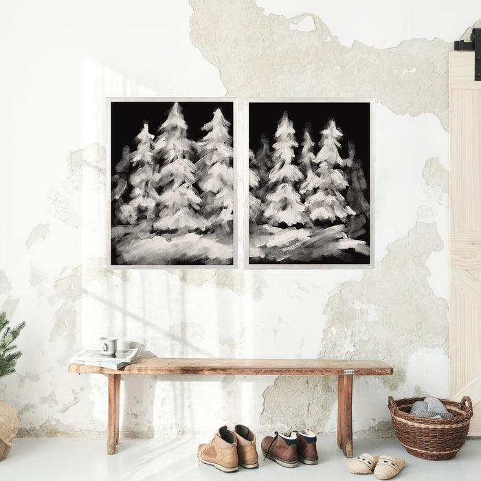 5"x7" / Art Print Set / Antique Silver