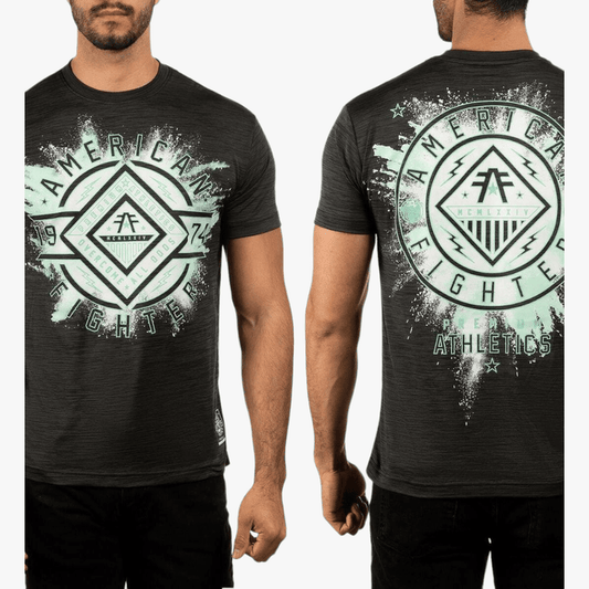 Affliction Mens Birchwood Short Sleeve Tee Grey Affliction