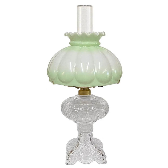 Vintage style Lamp with pale green shade