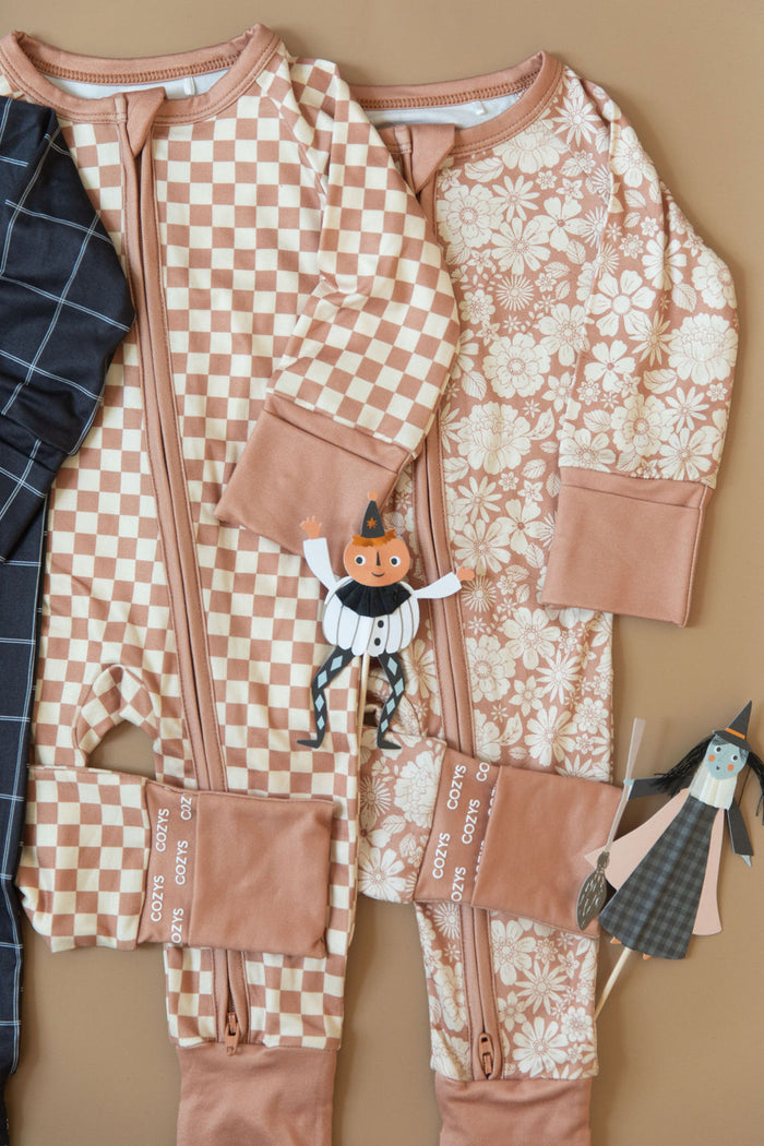 AUTUMN FLORAL | ZIPPER ONE PIECE