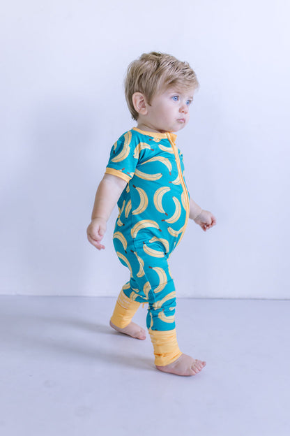 BANANAS | SHORT SLEEVE ZIPPER ONE PIECE