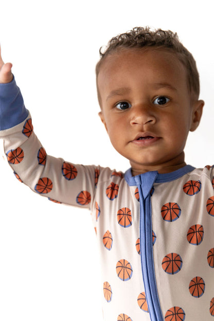 BASKETBALL (BLUE) | ZIPPER ONE PIECE