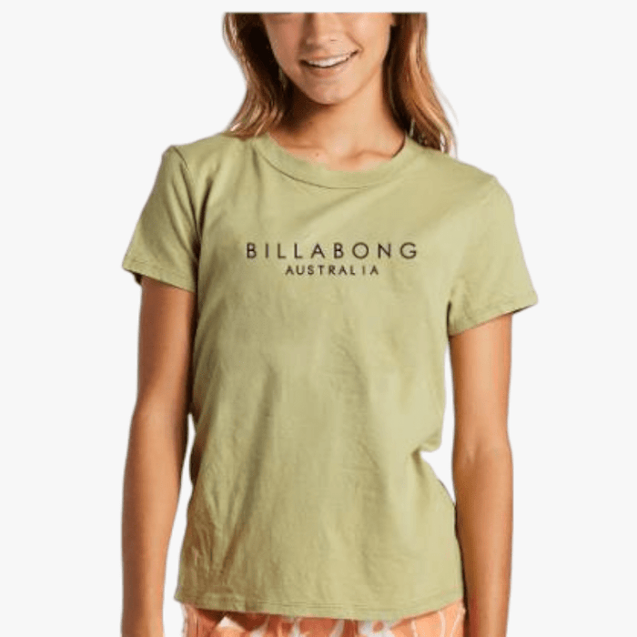 Billabong Girls Serenity Short Sleeve Tee Willow Billabong
