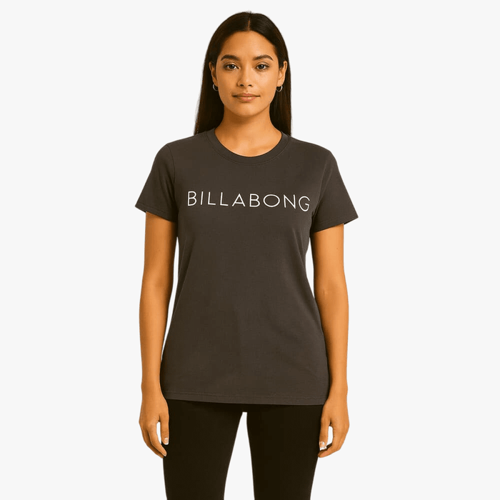 Billabong Womens Long Island Short Sleeve Tee Off Black | Billabong