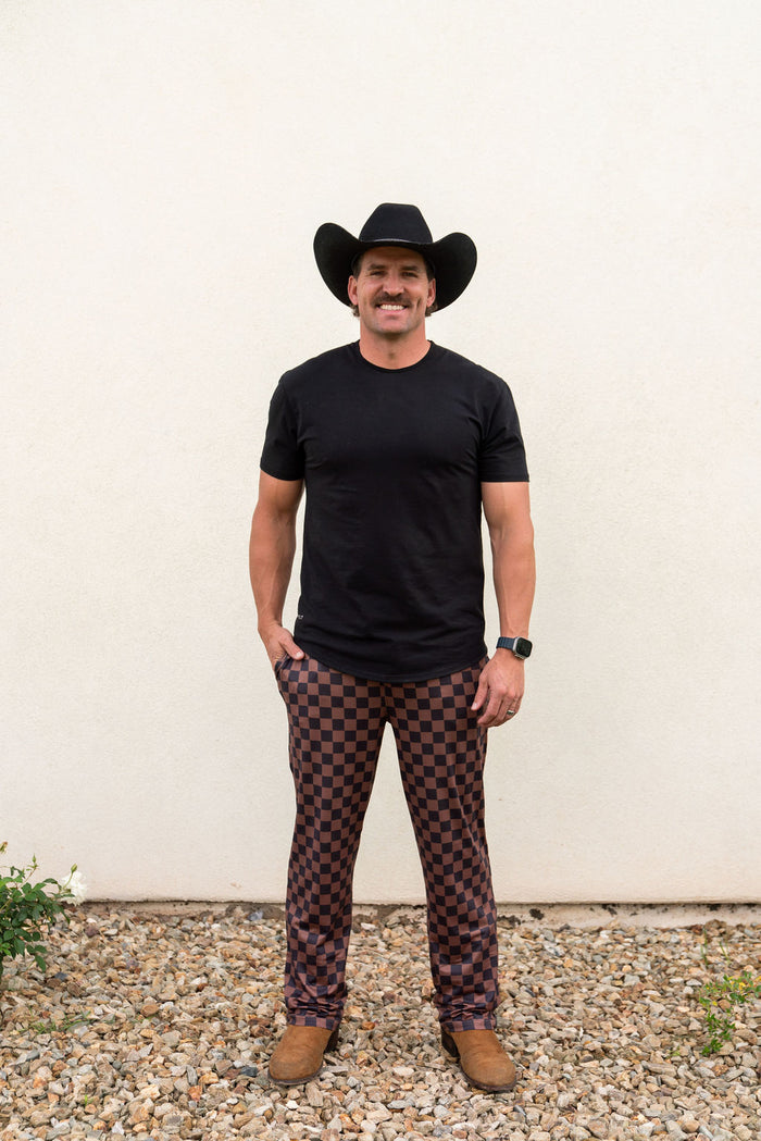 BLACK + BROWN CHECKER | MEN'S PANTS