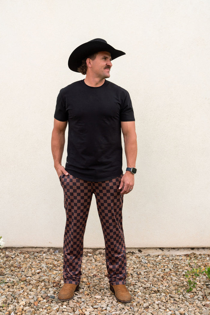 BLACK + BROWN CHECKER | MEN'S PANTS