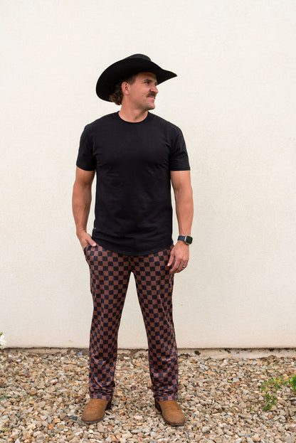 BLACK + BROWN CHECKER | MEN'S PANTS