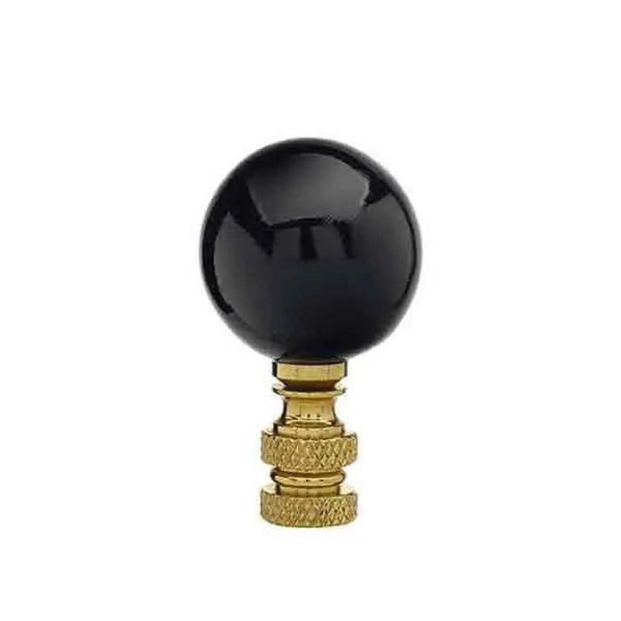 Ceramic Lamp Finials, Black - paxton hardware ltd