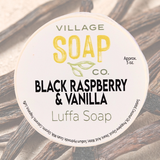 Black Raspberry & Vanilla Luffa Soap