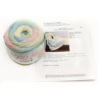 Plymouth Yarns Blanket Stitch Crochet Baby Blanket - Hot Cakes Kit at Michigan Fine Yarns