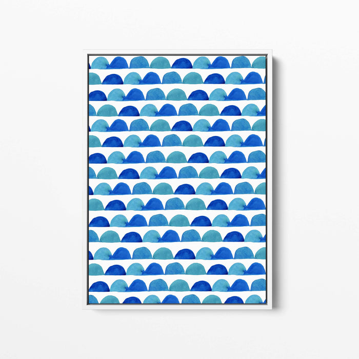 Blue Abstract Half Circles - Jetty Home
