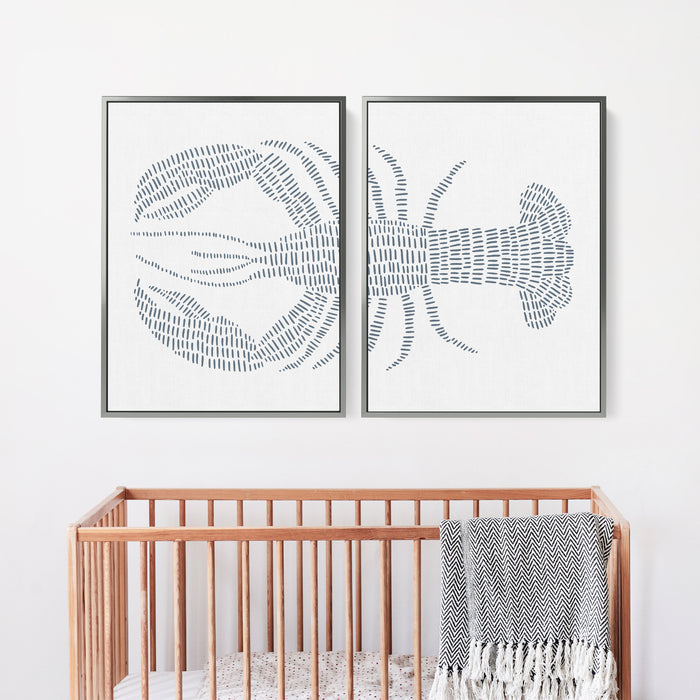 8"x10" / Canvas Set / Antique Silver