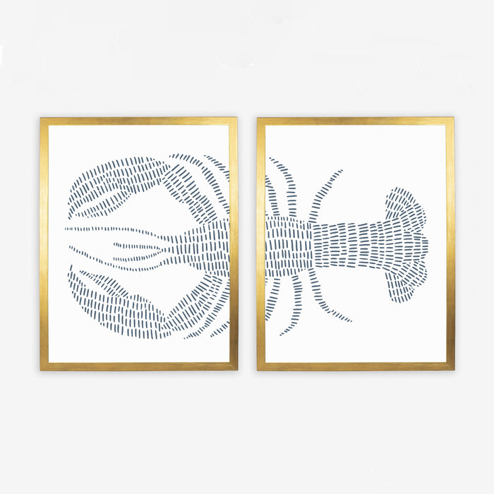 Blue Lobster - Set of 2 - Jetty Home