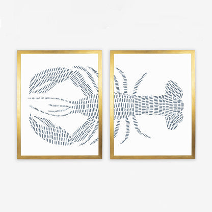 Blue Lobster - Set of 2 - Jetty Home