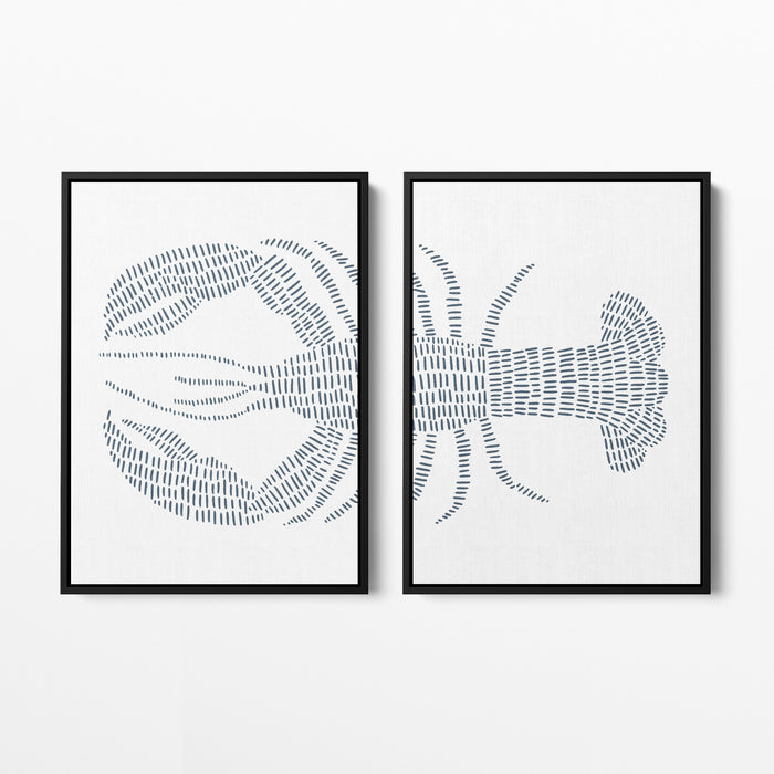 Blue Lobster - Set of 2 - Jetty Home