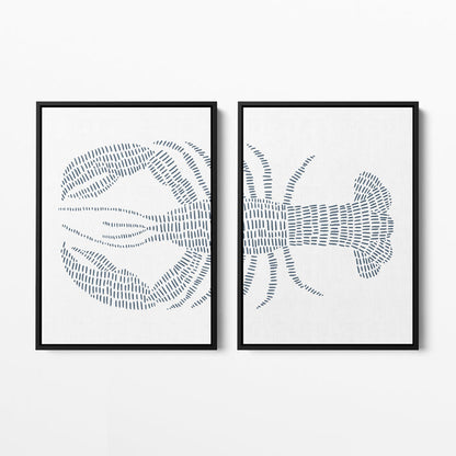 Blue Lobster - Set of 2 - Jetty Home