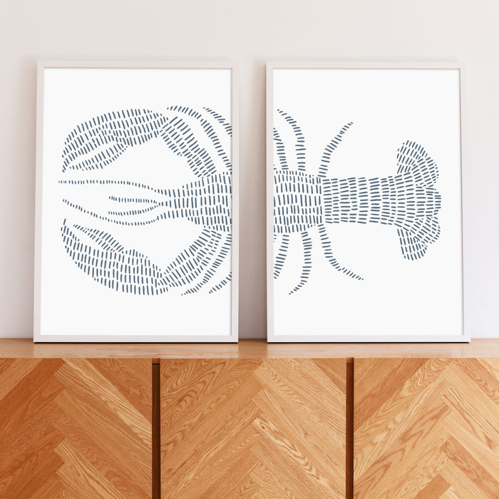 5"x7" / Art Print Set / White