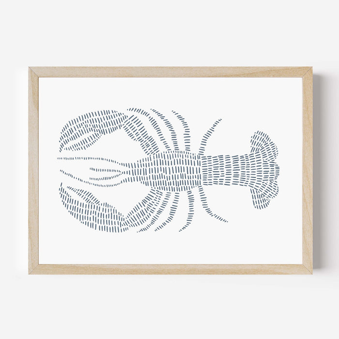 Blue Lobster Illustration - Jetty Home
