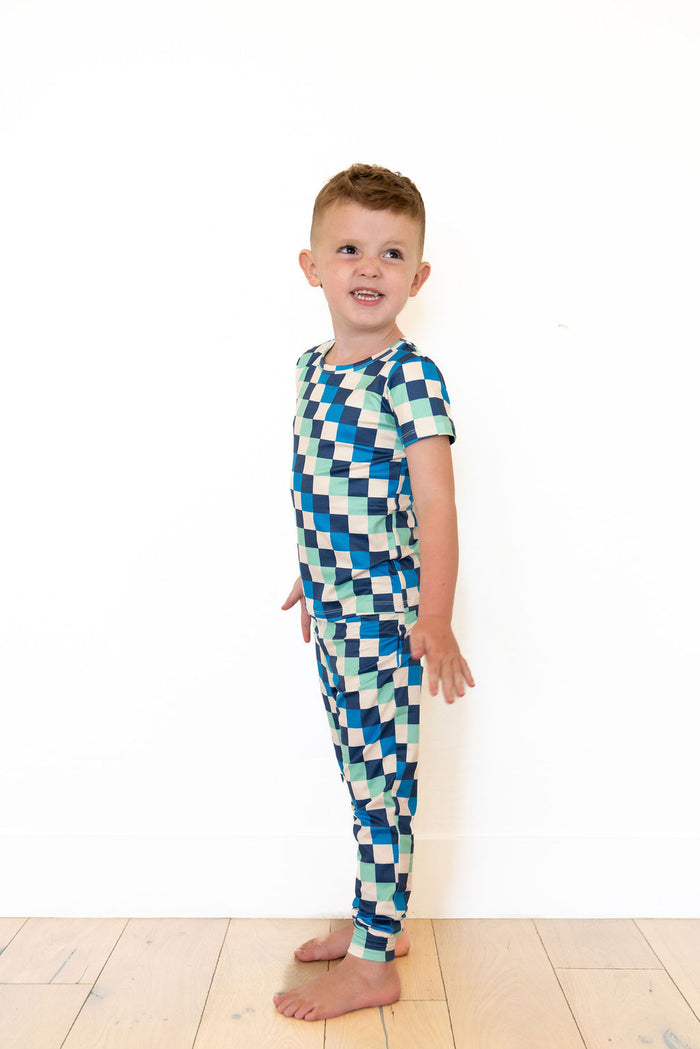BLUE MULTICOLOR CHECKER | SHORT SLEEVE