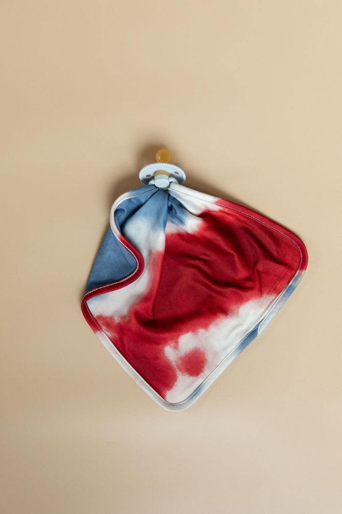 BLUE + WHITE + RED TIE DYE | LOVIE