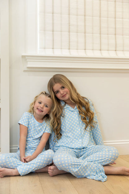 BLUE + YELLOW POLKADOTS | SHORT SLEEVE