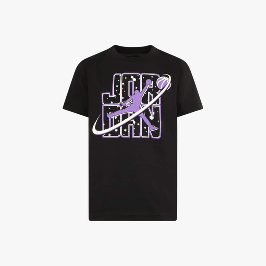 Nike Boys Jdb Flight Galaxy Glow Ss Tee Black | Nike
