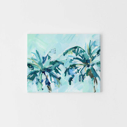 Bright Palm Tree Tropical Painting Beach House Wall Art Print or Canvas - Jetty Home